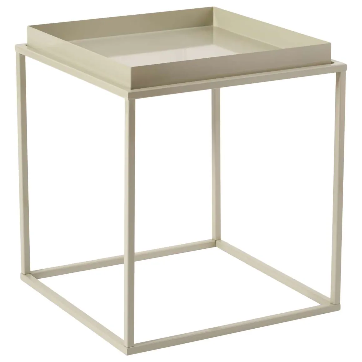 Tavolini Da Salotto > Dmora Tavolino da Salotto Forma Rotondo Colore Ripiano Bianco 33x51x33h cm, Sfumatura Colore Struttura Crema - Bandip Bianco Crema