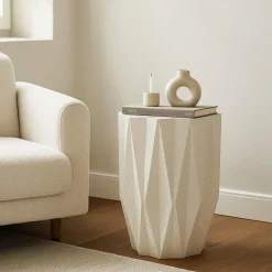 Tavolini Da Salotto > Dmora Tavolino da Salotto Bianco Crema Nero Forma Rettangolare Colore Ripiano Bianco 90x50x47h cm, Colore Struttura Nero - Limatola Nero, Bianco Crema