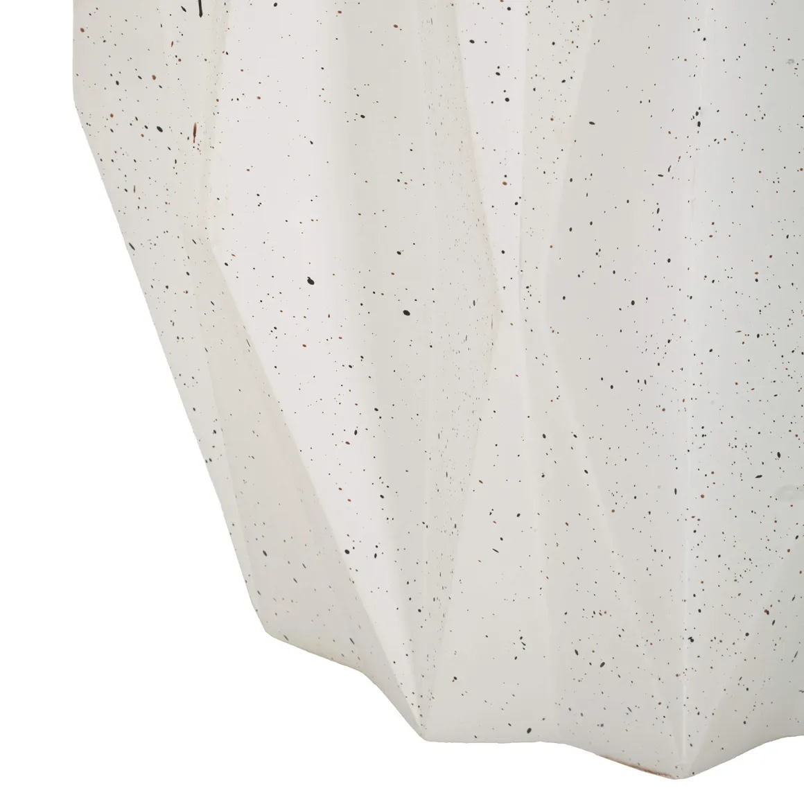 Tavolino da Salotto Bianco Crema Nero Adatto per Indoor/outdoor Effetto Pietra Forma Stella 46x60x46h cm, Colore Ripiano Bianco - Gala