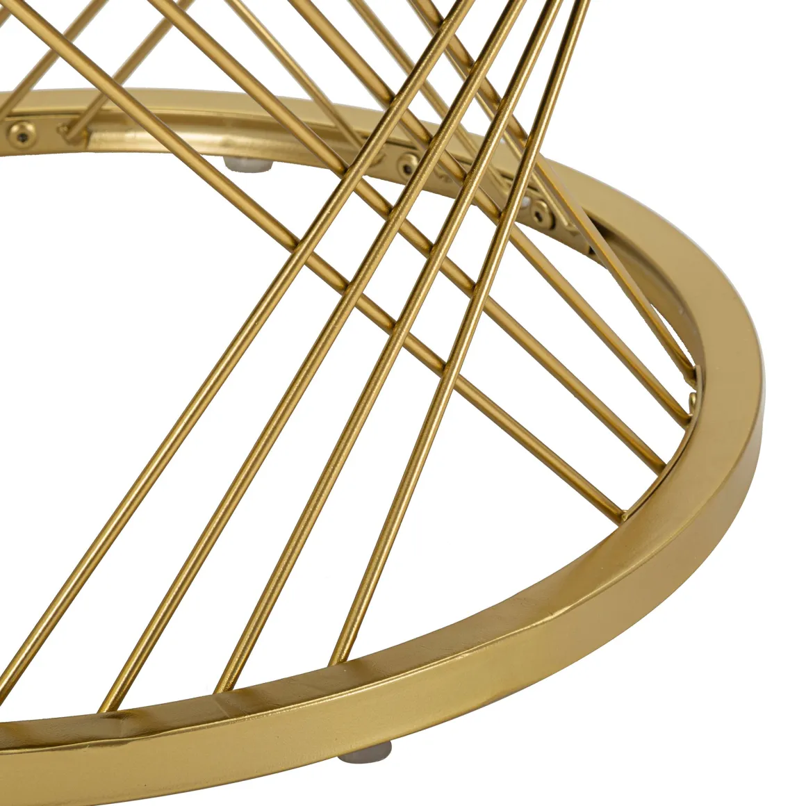 Tavolino da Salotto Bianco Crema oro un Cassetto Rivestimento in Tessuto Imbottito Modulabile 70x70x48h cm, un Vano - Davazate