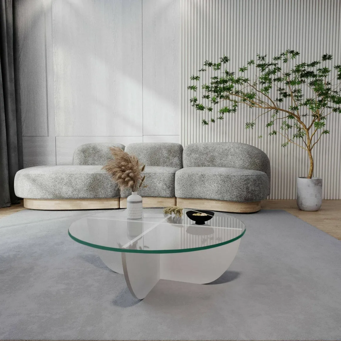 Tavolini Da Salotto > Dmora Tavolino da Salotto Forma Rettangolare Materiale Piano in Legno Nobilitato 119x60x40h cm, Colore Ripiano - Turate Bianco