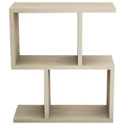 Tavolino da Salotto Bianco Marmo 2 Vani Forma Rettangolare 45x17x51h cm, Sfumatura Colore Ripiano Marmo - Tarzo