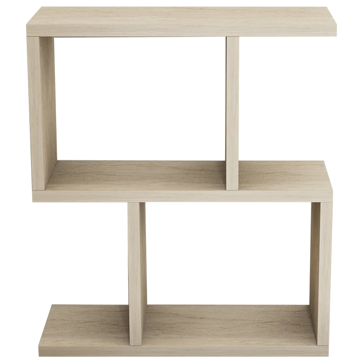 Tavolino da Salotto Bianco Marmo 2 Vani Forma Rettangolare 45x17x51h cm, Sfumatura Colore Ripiano Marmo - Tarzo
