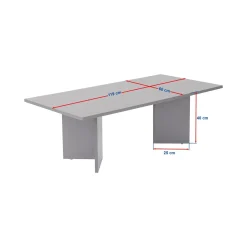 Tavolino da Salotto Bianco Marmo Forma Rettangolare Materiale Piano in Legno Nobilitato 119x60x40h cm, Colore Ripiano Bianco - Turate