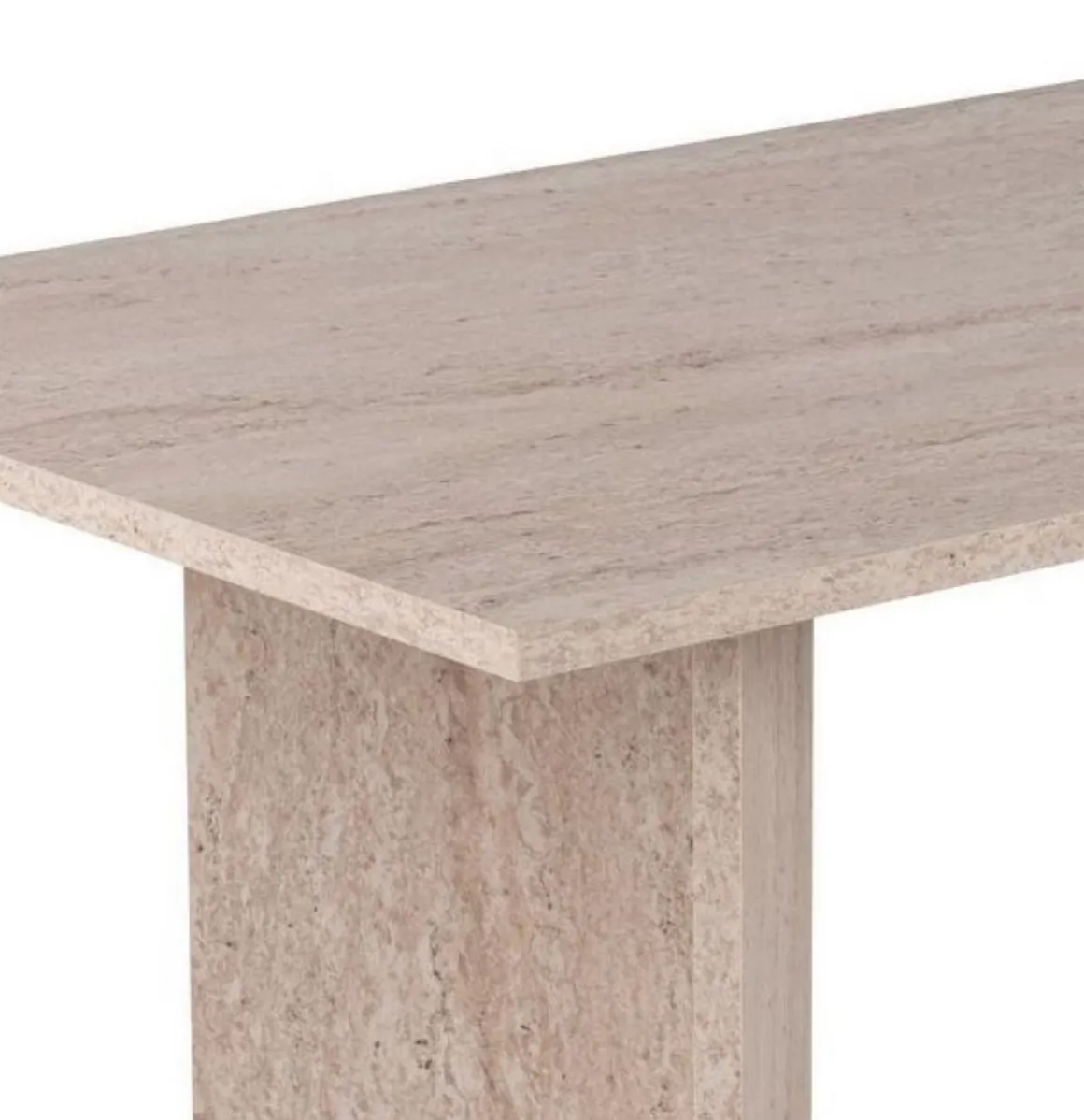 Tavolino da Salotto Bianco Marmo Forma Rettangolare Materiale Piano in Legno Nobilitato 119x60x40h cm, Colore Ripiano Bianco - Turate