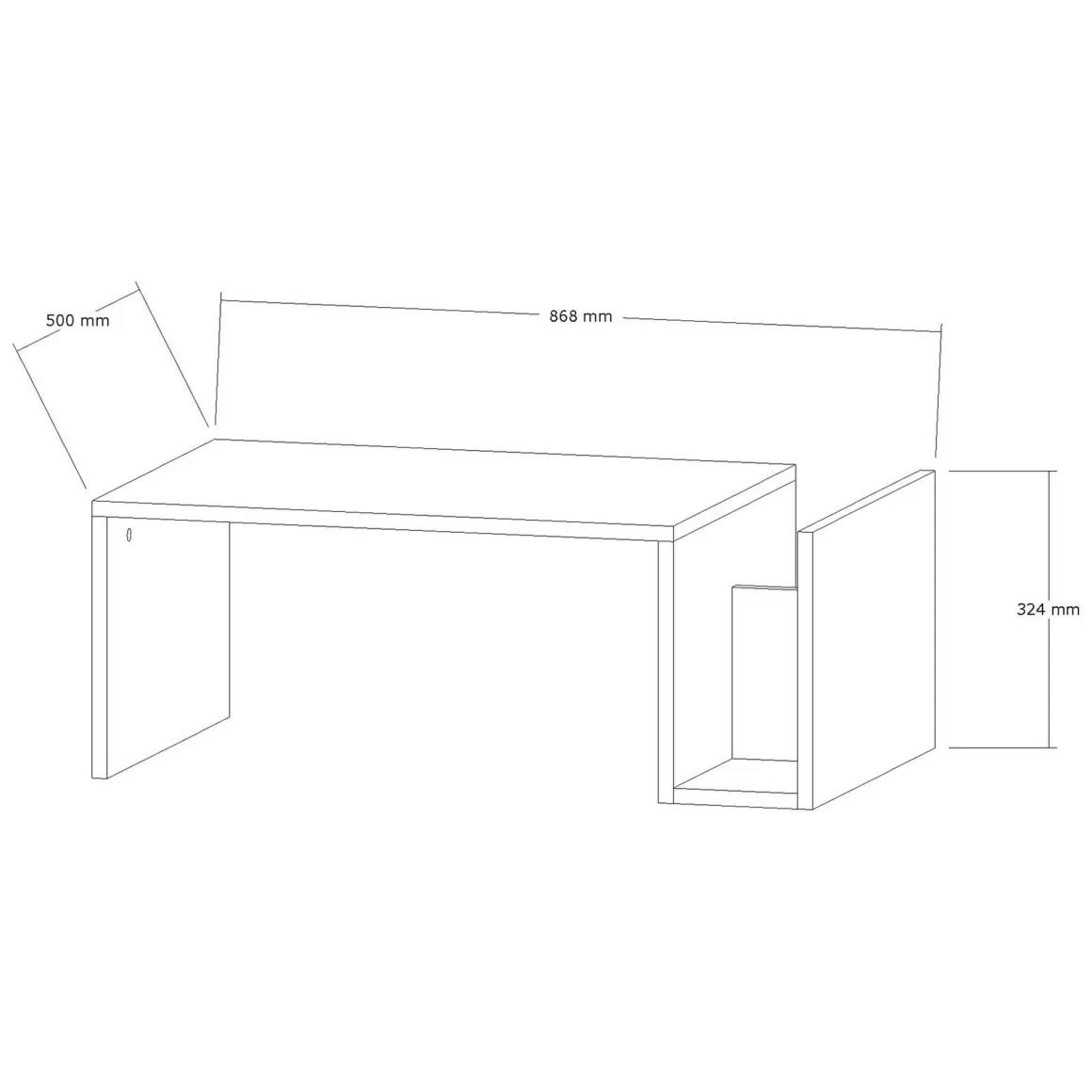 Tavolino da Salotto Bianco Marmo un Vano Forma Rettangolare 87x50x32h cm, Sfumatura Colore Ripiano Marmo - Piuro