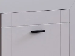 Tavolini Da Salotto > Dmora Tavolino da Salotto 3 Vani Forma Rettangolare 101x58x53.5h cm, Materiale Piano in Legno Nobilitato - Vervio Bianco