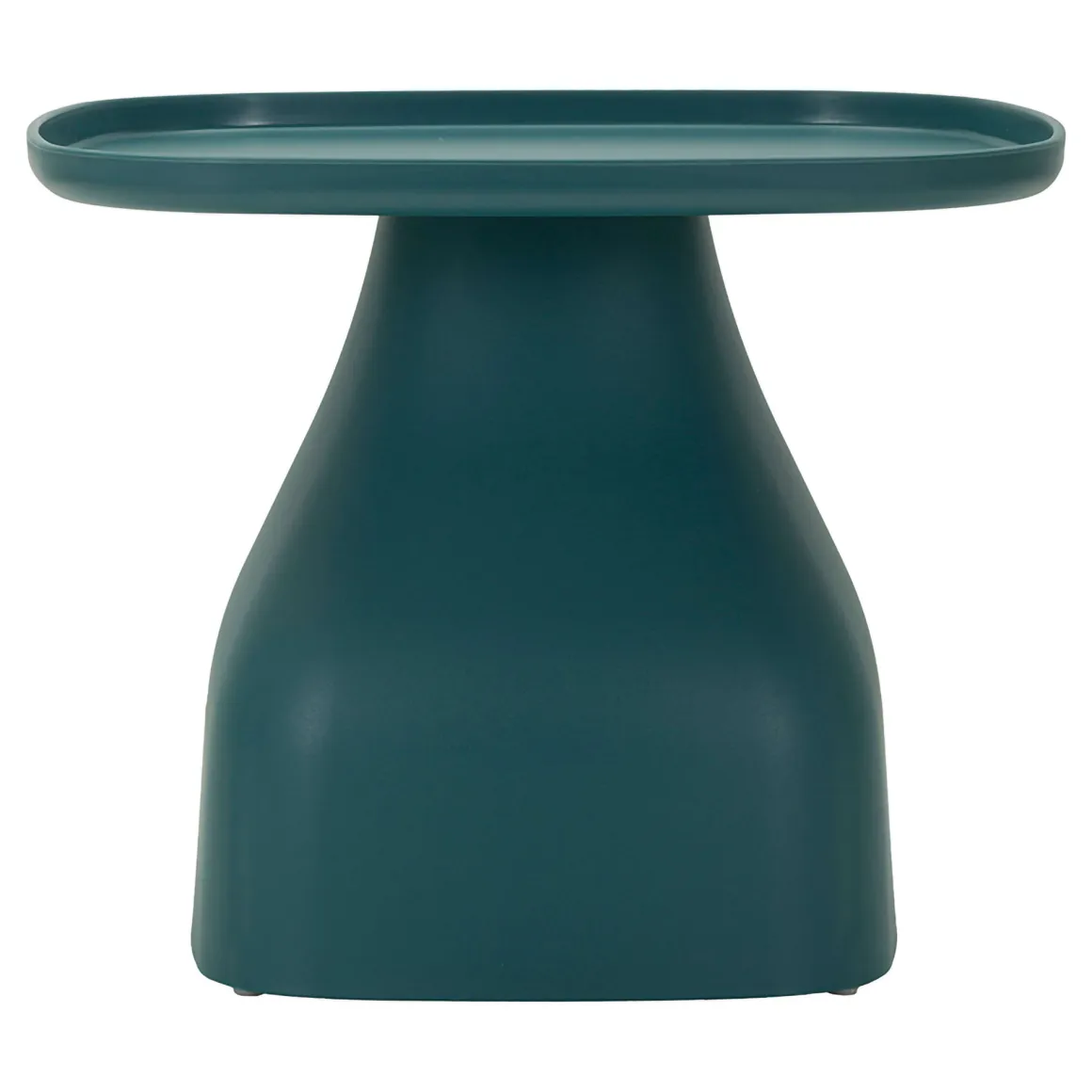 Tavolino da Salotto blu Adatto per Indoor/outdoor Angoli Arrotondati Forma Quadrato 48x48x38h cm, Colore Ripiano blu - Midelt