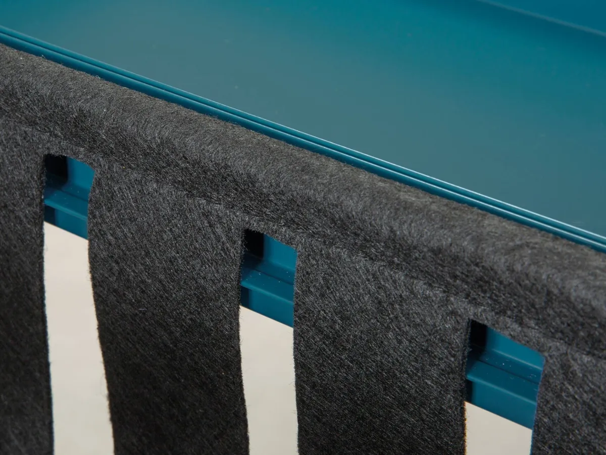 Tavolini Da Salotto > Dmora Tavolino da Salotto Forma Quadrata Materiale Piano in Metallo 35x40x35h cm, Colore Ripiano - Limana Blu
