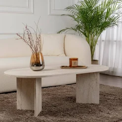 Tavolino da salotto Elain, 119x60 h40 cm, Beige
