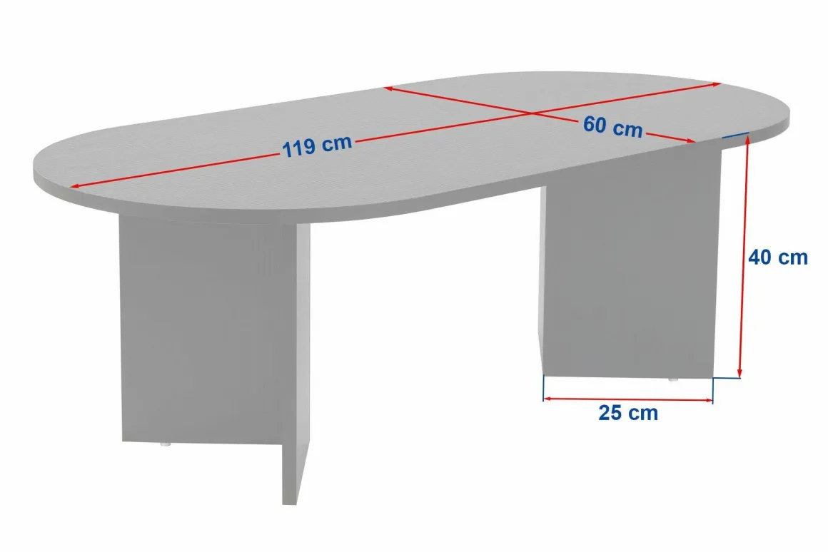 Tavolino da salotto Elain, 119x60 h40 cm, Beige