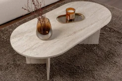 Tavolino da salotto Elain, 119x60 h40 cm, Beige