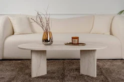 Tavolino da salotto Elain, 119x60 h40 cm, Beige