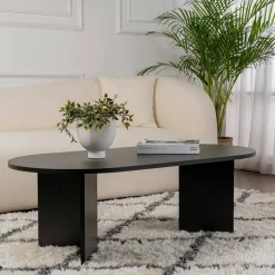 Tavolino da salotto Elain, 119x60 h40 cm, Nero