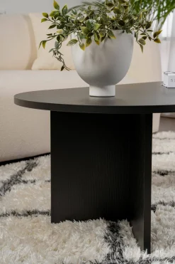 Tavolini Da Salotto > Dmora Tavolino da salotto Elain, 119x60 h40 cm, Noce Marrone Noce