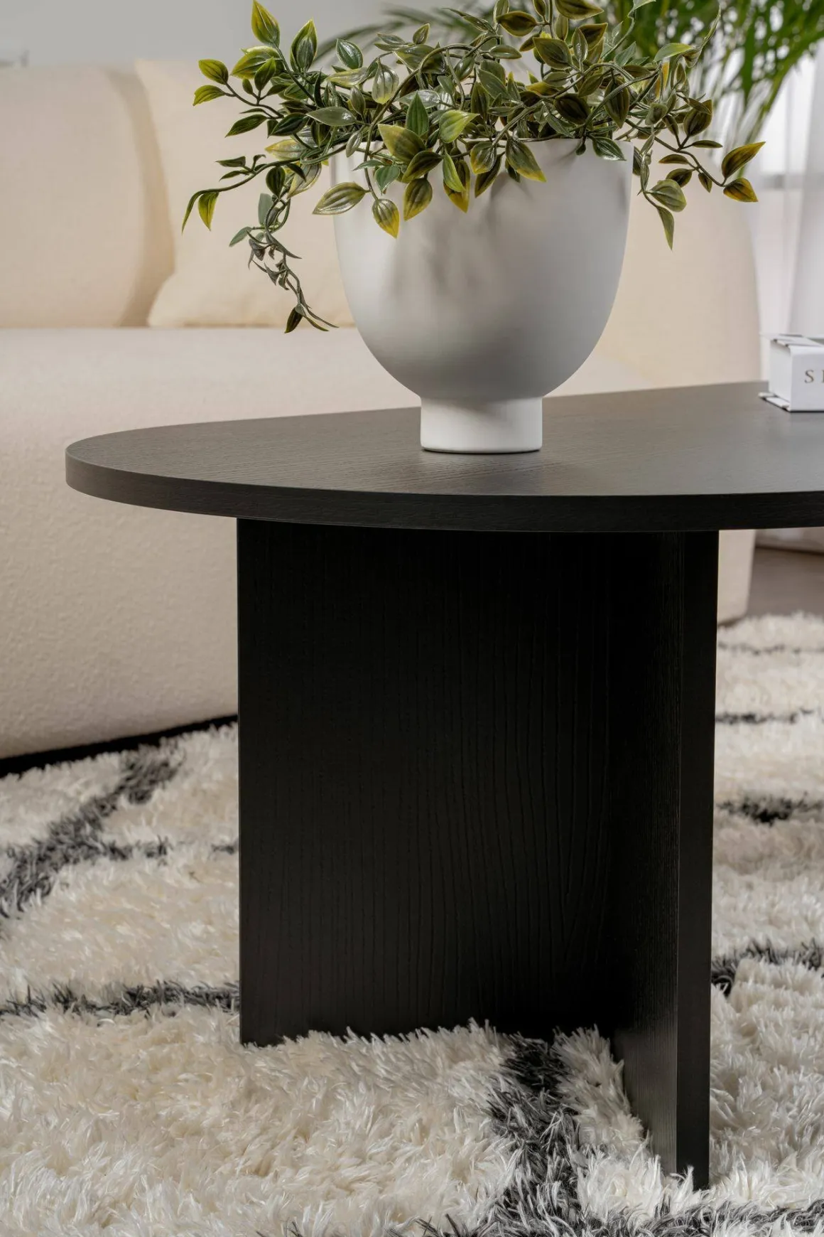 Tavolini Da Salotto > Dmora Tavolino da salotto Elain, 119x60 h40 cm, Noce Marrone Noce