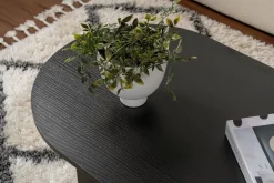 Tavolini Da Salotto > Dmora Tavolino da salotto Elain, 119x60 h40 cm, Noce Marrone Noce