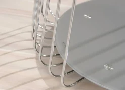 Tavolini Da Salotto > Dmora Tavolino da Salotto Forma Rettangolare Materiale Piano in Vetro 105x65x40h cm, Colore Ripiano Trasparente - Azriel Grigio