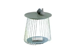 Tavolini Da Salotto > Dmora Tavolino da Salotto Forma Rettangolare Materiale Piano in Vetro 105x65x40h cm, Colore Ripiano Trasparente - Azriel Grigio