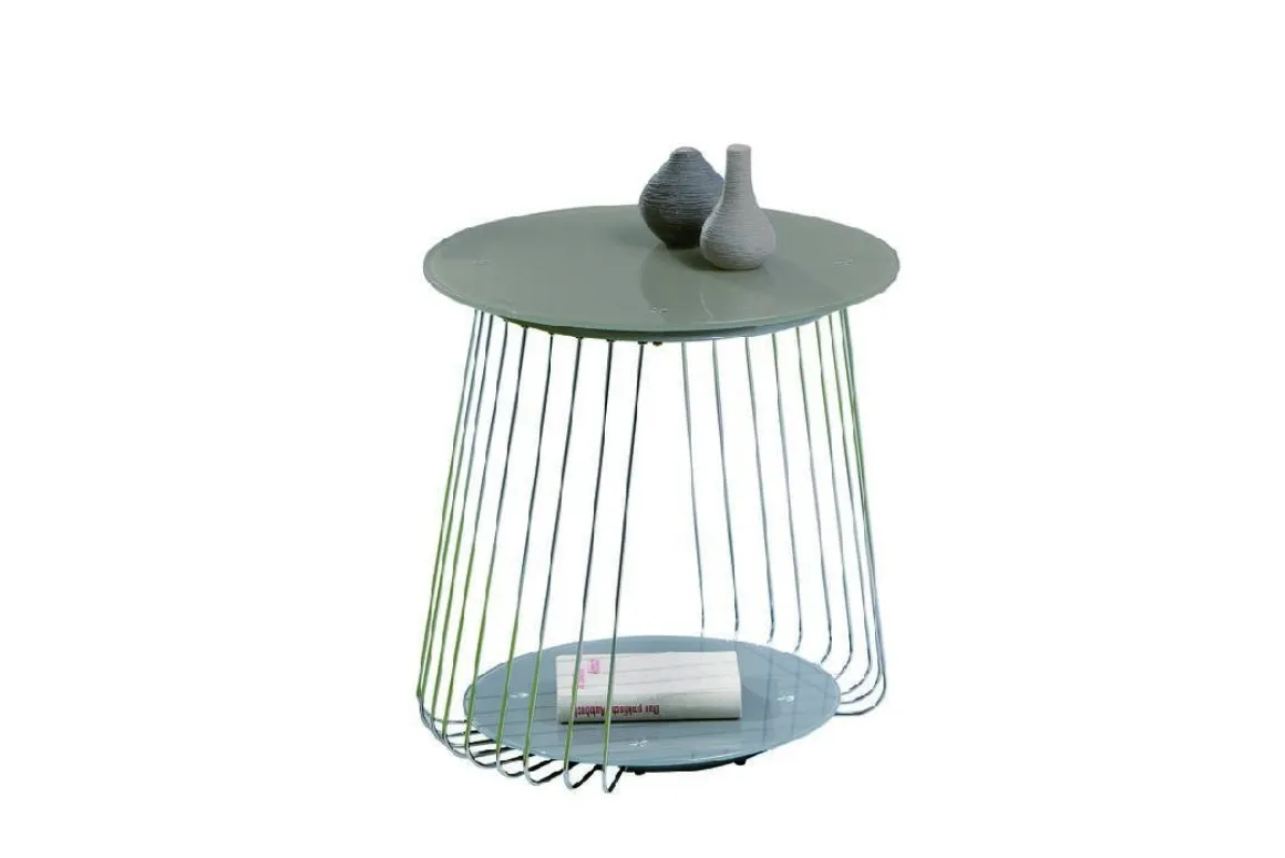 Tavolini Da Salotto > Dmora Tavolino da Salotto Forma Rettangolare Materiale Piano in Vetro 105x65x40h cm, Colore Ripiano Trasparente - Azriel Grigio