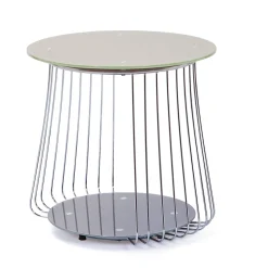 Tavolini Da Salotto > Dmora Tavolino da Salotto Forma Rettangolare Materiale Piano in Vetro 105x65x40h cm, Colore Ripiano Trasparente - Azriel Grigio