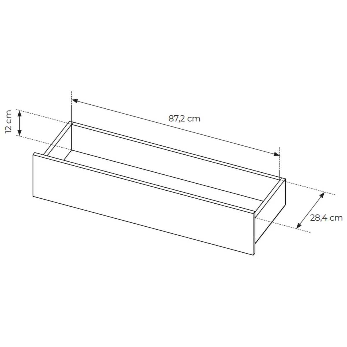 Tavolini Da Salotto > Dmora Tavolino da Salotto Marrone Chiaro Marrone Rovere un Cassetto un Vano 96x40x43h cm, Forma Rettangolare - Karisasa Marrone Rovere, Marrone Chiaro
