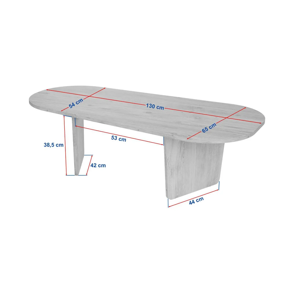 Tavolini Da Salotto > Dmora Tavolino da Salotto Forma Rettangolare Materiale Piano in Legno Nobilitato 119x60x40h cm, Colore Ripiano Marrone - Turate Marrone Noce