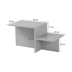Tavolini Da Salotto|Salotto > Dmora Tavolino da Salotto Forma Rettangolare Materiale Piano in Vetro 105x65x35h cm, Colore Ripiano Trasparente - Visconti Marrone Noce