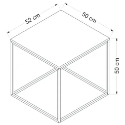 Tavolini Da Salotto > Dmora Tavolino da Salotto Marrone Noce Nero Forma Rettangolare Materiale Piano in Legno Nobilitato 120x60x42h cm, Sfumatura Colore Struttura Noce - Arcella Nero, Marrone Noce