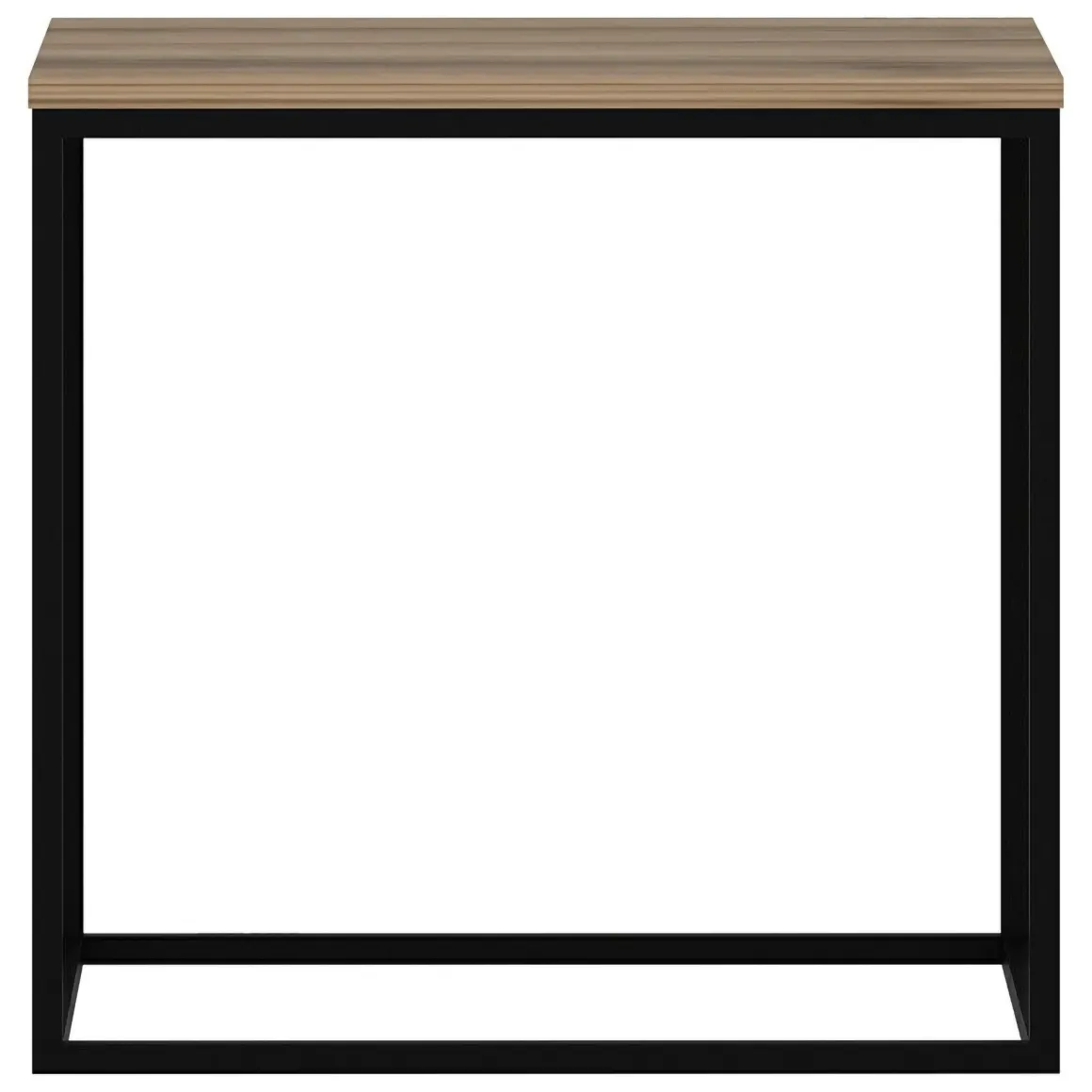 Tavolini Da Salotto > Dmora Tavolino da Salotto Marrone Noce Nero Forma Rettangolare Materiale Piano in Legno Nobilitato 120x60x42h cm, Sfumatura Colore Struttura Noce - Arcella Nero, Marrone Noce