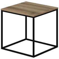 Tavolini Da Salotto > Dmora Tavolino da Salotto Marrone Noce Nero Forma Rettangolare Materiale Piano in Legno Nobilitato 120x60x42h cm, Sfumatura Colore Struttura Noce - Arcella Nero, Marrone Noce