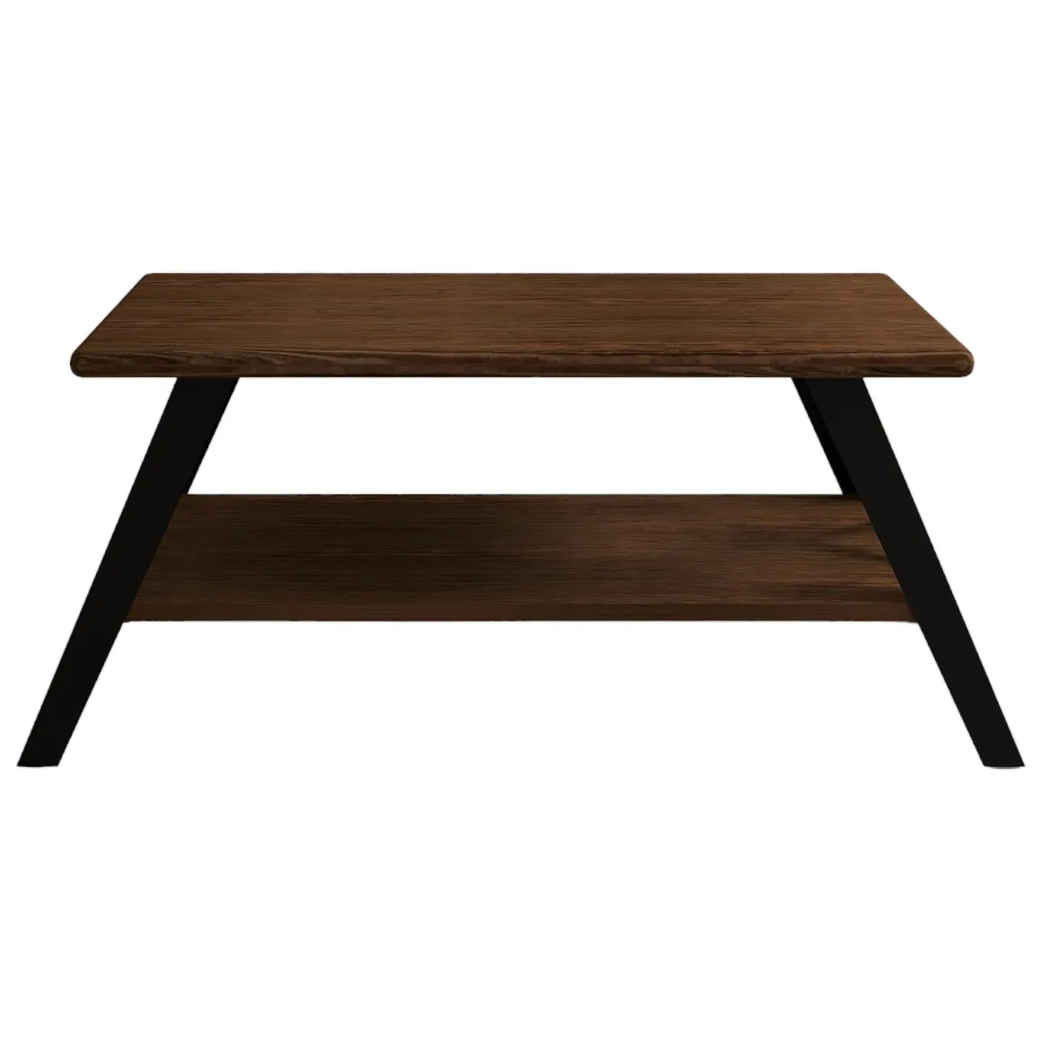 Tavolini Da Salotto > Dmora Tavolino da Salotto Marrone Noce Nero set 3 Pezzi Forma Rettangolare 35x60x45h cm, Colore Ripiano Marrone - Cetara Nero, Marrone Noce