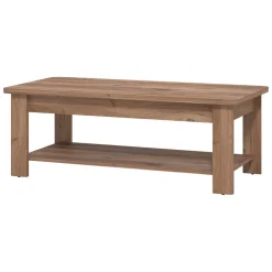 Tavolini Da Salotto > Dmora Tavolino da Salotto un Vano Forma Rettangolare 130x67x41h cm, Sfumatura Colore Ripiano Noce - Carlazzo Marrone Noce