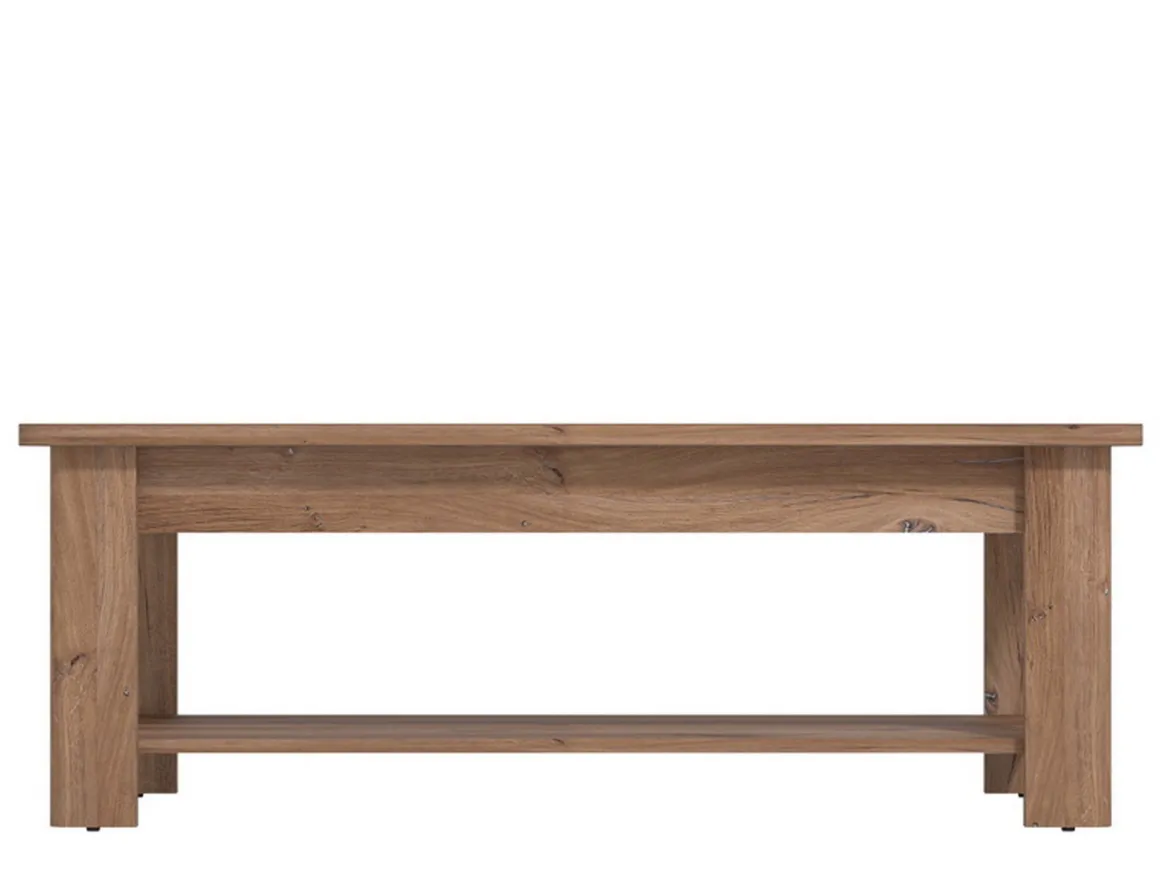 Tavolini Da Salotto > Dmora Tavolino da Salotto un Vano Forma Rettangolare 130x67x41h cm, Sfumatura Colore Ripiano Noce - Carlazzo Marrone Noce