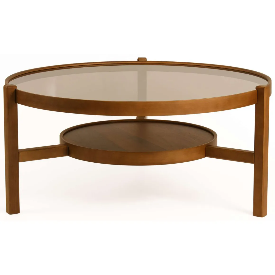 Tavolini Da Salotto|Salotto > Dmora Tavolino da Salotto un Vano Portariviste 75x75x40h cm, Forma Rettangolare - Barcis Marrone Noce