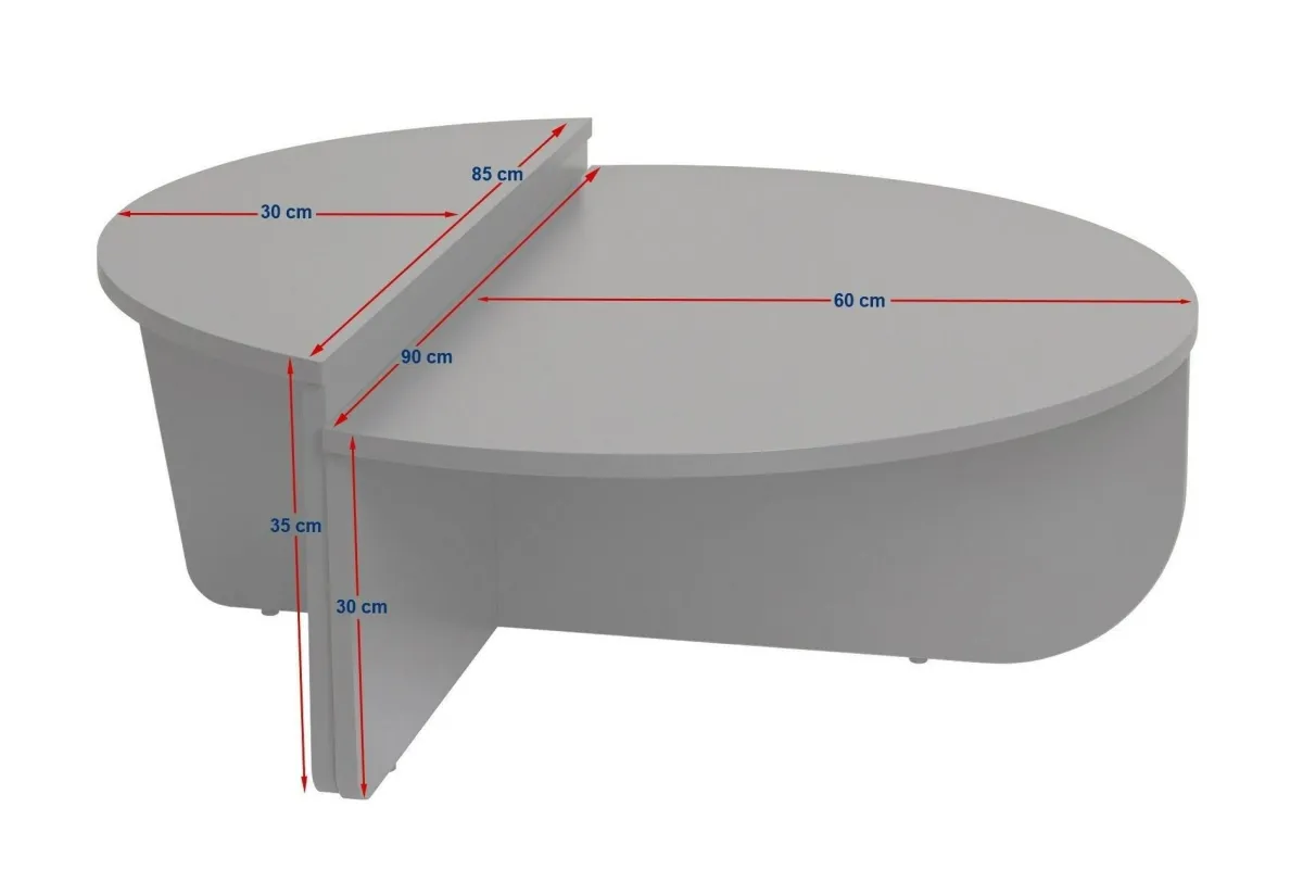 Tavolini Da Salotto > Dmora Tavolino da Salotto Peso Massimo Supportato 15 kg Forma Rettangolare 90x60x35h cm, Sfumatura Colore Ripiano Pino - Mansue Marrone Pino