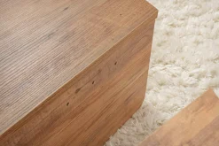 Tavolini Da Salotto > Dmora Tavolino da Salotto Peso Massimo Supportato 15 kg Forma Rettangolare 90x60x35h cm, Sfumatura Colore Ripiano Pino - Mansue Marrone Pino
