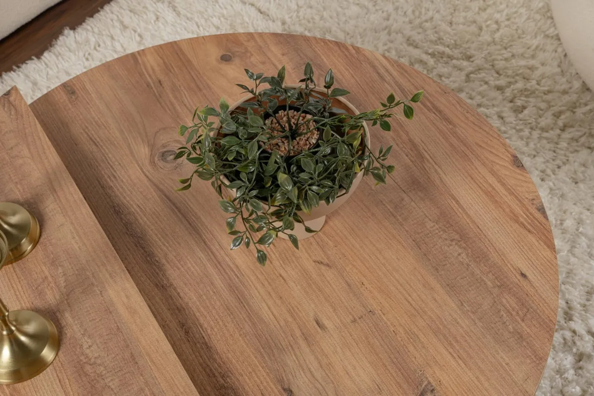 Tavolini Da Salotto > Dmora Tavolino da Salotto Peso Massimo Supportato 15 kg Forma Rettangolare 90x60x35h cm, Sfumatura Colore Ripiano Pino - Mansue Marrone Pino