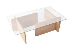 Tavolino da Salotto Marrone Quercia Portariviste Forma Rettangolare 105x65x30h cm, Sfumatura Colore Struttura Quercia - Kallias