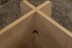 Tavolino da Salotto Marrone Quercia Portariviste Forma Rettangolare 105x65x30h cm, Sfumatura Colore Struttura Quercia - Kallias