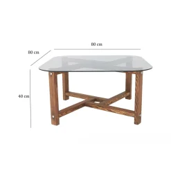 Tavolini Da Salotto|Salotto > Dmora Tavolino da Salotto Portariviste Forma Rettangolare 85x55x40h cm, Sfumatura Colore Struttura Quercia - Aldino Marrone Quercia