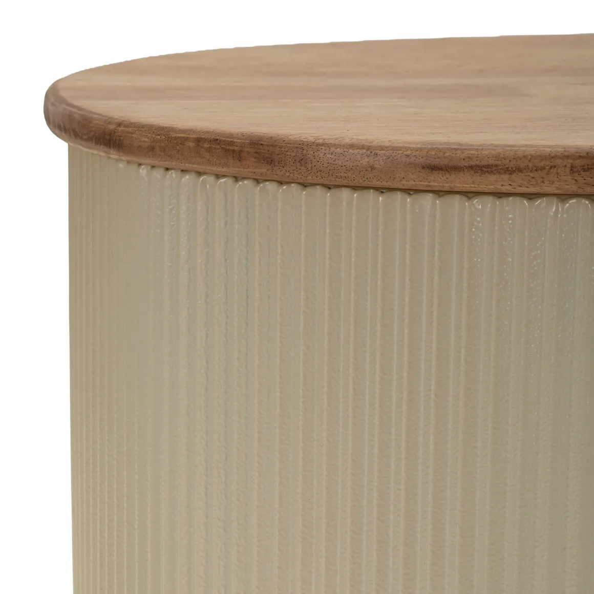 Tavolino da Salotto Marrone Rovere Beige set da 2 Colore Ripiano Marrone 37x58x92h cm, Materiale Struttura in Metallo - Kashan
