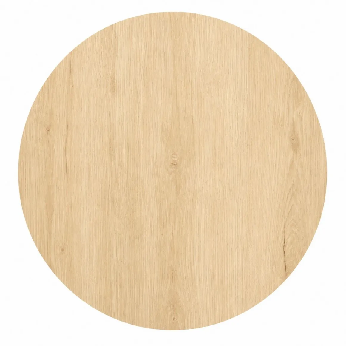 Tavolini Da Salotto|Salotto > Dmora Tavolino da Salotto Effetto Fume Forma Rotonda 75x75x35h cm, Materiale Struttura in Vetro - Nila Marrone Rovere