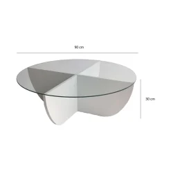 Tavolini Da Salotto > Dmora Tavolino da Salotto Forma Ovale Materiale Piano in Legno Nobilitato 120x65x40h cm, Colore Ripiano Marrone - Parona Marrone Rovere