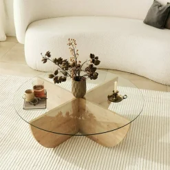 Tavolini Da Salotto > Dmora Tavolino da Salotto Forma Ovale Materiale Piano in Legno Nobilitato 120x65x40h cm, Colore Ripiano Marrone - Parona Marrone Rovere