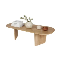 Tavolini Da Salotto > Dmora Tavolino da Salotto Forma Quadrato Colore Ripiano Marrone 67x67x43h cm, Sfumatura Colore Struttura Rovere - Magre Marrone Rovere