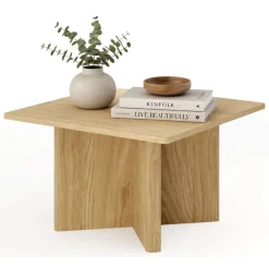 Tavolini Da Salotto > Dmora Tavolino da Salotto Forma Rettangolare Colore Ripiano Marrone 120x67x43h cm, Sfumatura Colore Struttura Rovere - Bertona Marrone Rovere