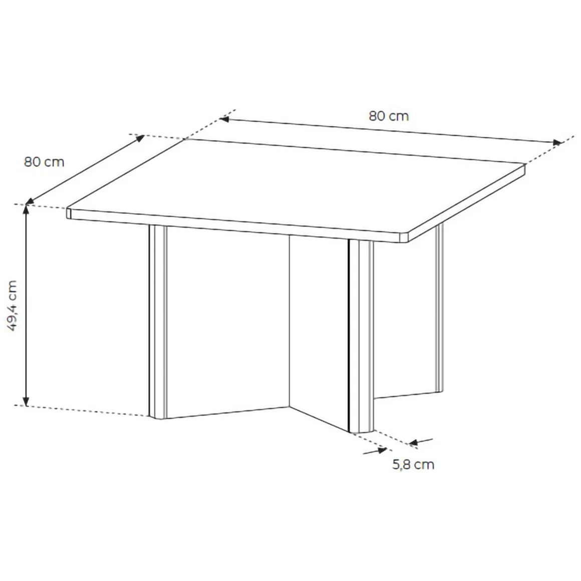 Tavolini Da Salotto > Dmora Tavolino da Salotto Forma Rettangolare Colore Ripiano Marrone 120x67x43h cm, Sfumatura Colore Struttura Rovere - Bertona Marrone Rovere