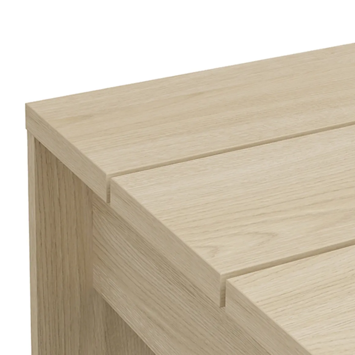 Tavolini Da Salotto > Dmora Tavolino da Salotto Forma Rettangolare Materiale Piano in Legno Nobilitato 119x60x40h cm, Colore Ripiano Marrone - Turate Marrone Rovere