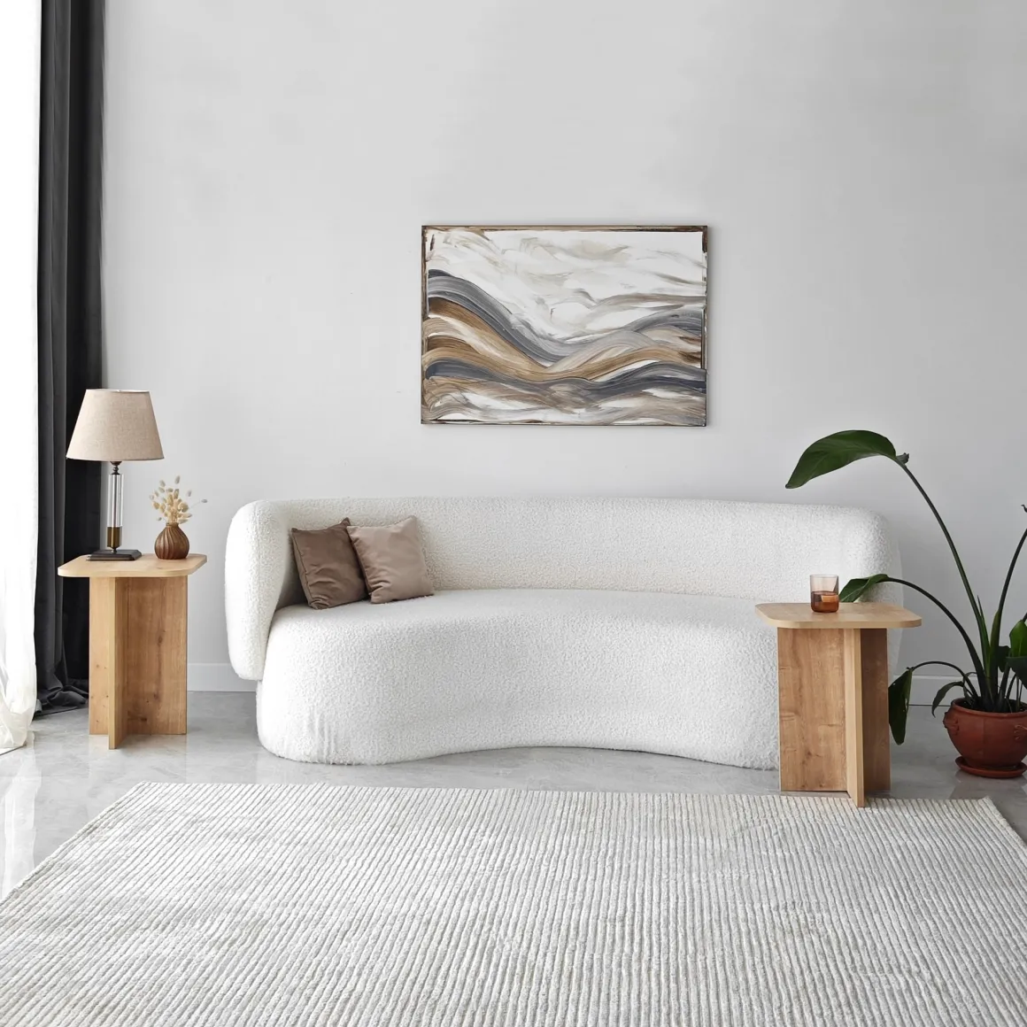 Tavolino da Salotto Marrone Rovere Modulabile Forma Quadrato 40x40x50h cm, Sfumatura Colore Ripiano Rovere - Meduno